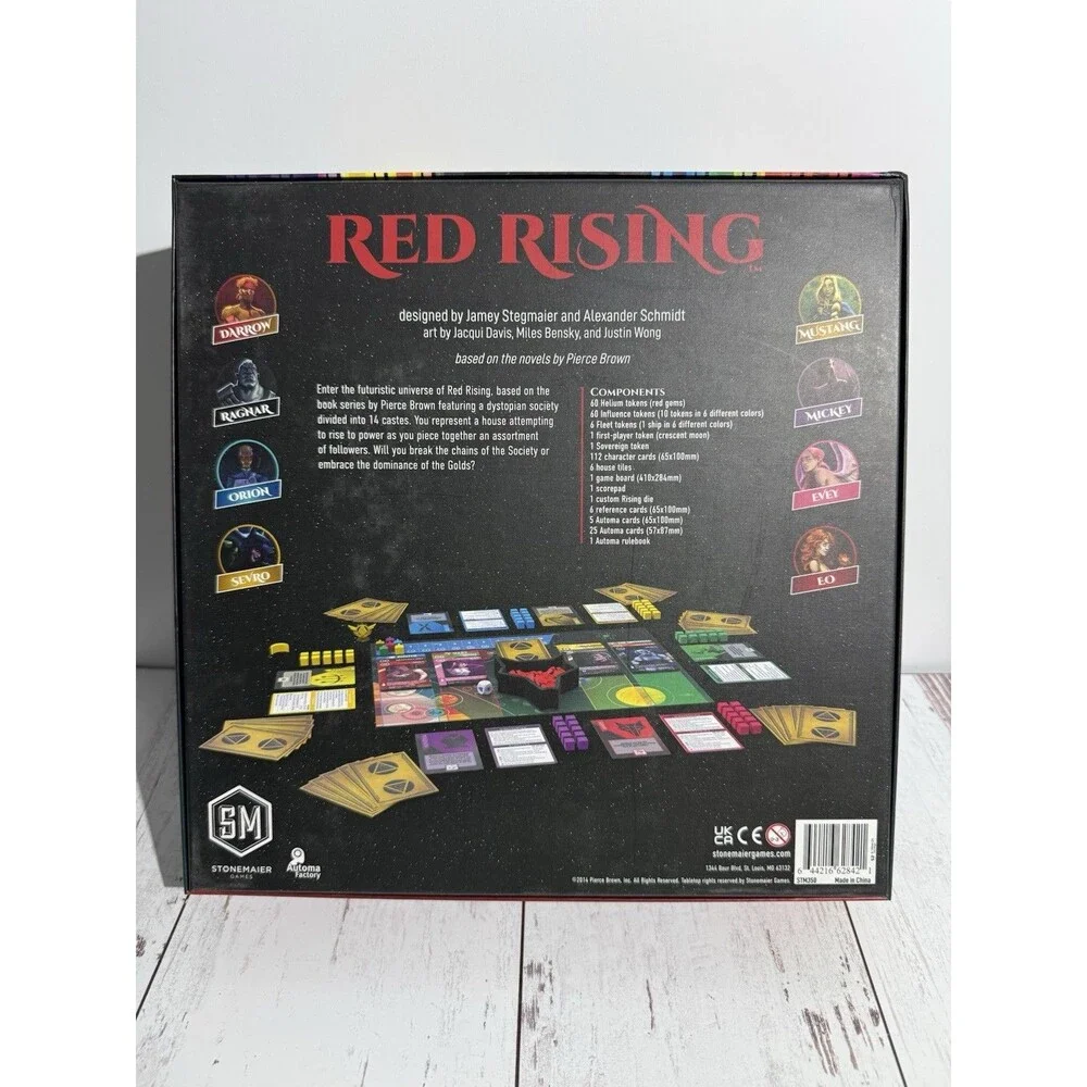 Stonemaier Games Red Rising Sci-Fi Board Game 1P Ages 14+ Automa Award 2021